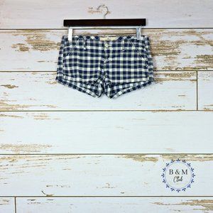 Hollister Women's Size 3 Blue Plaid Shorts